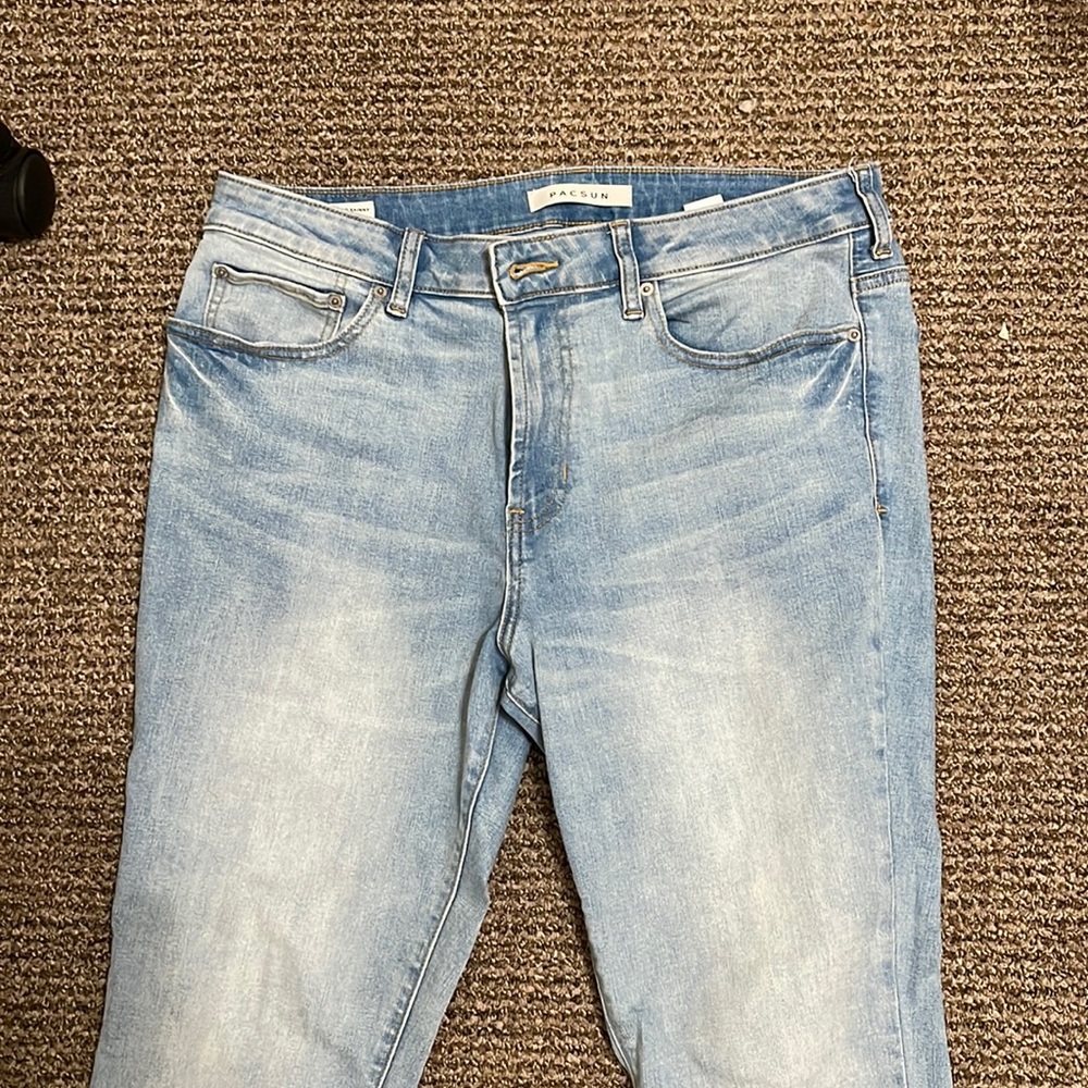 Pac Sun Mens Stacked Skinny Jeans 34/32